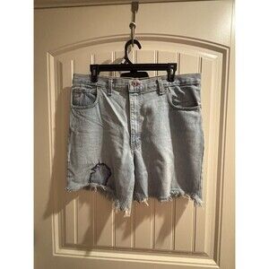 Vintage Made in USA Gitano Denim Patchwork Shorts Womens W36 LM